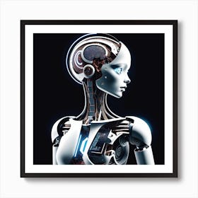 Robot Woman 45 Art Print