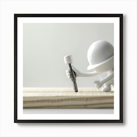 Construction Worker Art Print