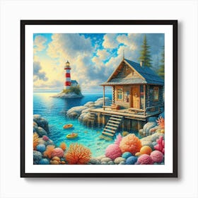 House By The Sea 1 Art Print