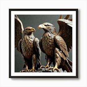 Two Eagles Art Print