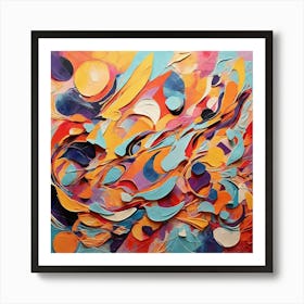 Abstract Painting 360 Art Print