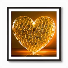 Heart DNA Of Love Art Print