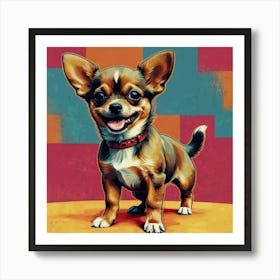 Chihuahua Pop Art Art Print