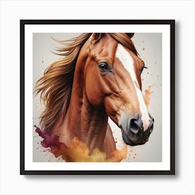 Horse Head Canvas Print 1 Art Print