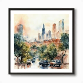 Chicago Cityscape Art Print