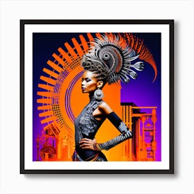 African Dancer Art Print