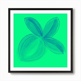 Lemon Green Bright 2 Art Print