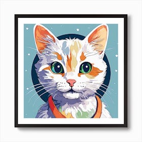 Portrait Of A Cat Art Print