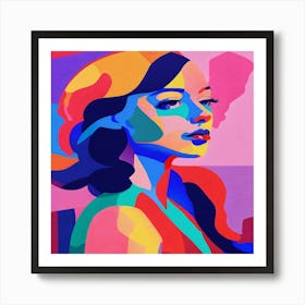 Woman'S Face Art Print