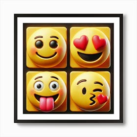 Emojis Art Print