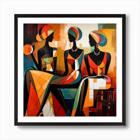 Three African Women 6 Art Print