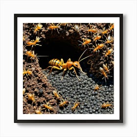 Ant Colony 6 Art Print