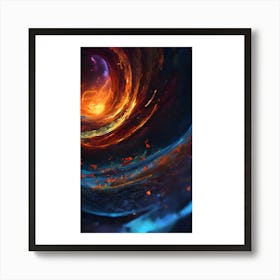 Fire And Flames Art Print