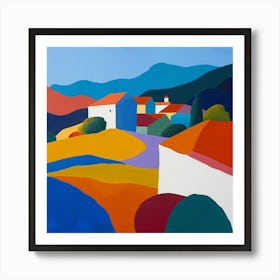 Abstract Travel Collection Bosnia Herzegovina 6 Art Print