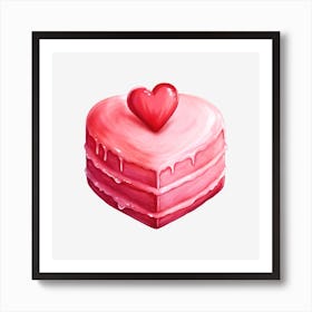 Valentine'S Day Cake 4 Art Print