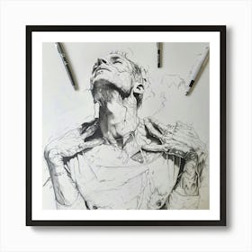 Man With A Pen 1 Art Print