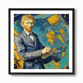 Dreamshaper V6 Van Gogh Thumbnail For Tiktok 1 Art Print