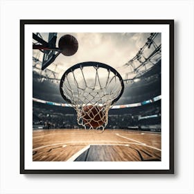 Basketball Hoop 1 Art Print