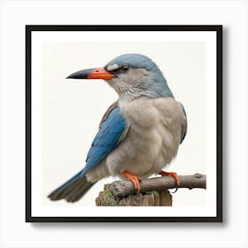 Blue Kingfisher Art Print