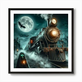 Haunted Train 1 Art Print