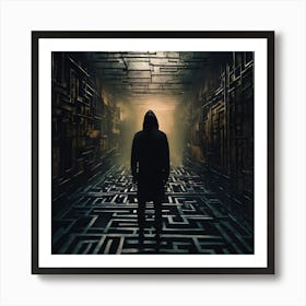 Man In The Maze Art Print