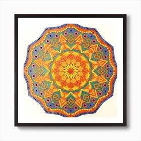 Mandala Calendula Art Print