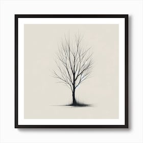 "Celebrating Nature's Resilience: Standing Strong Through Life's Seasons"  "Celebrating Nature's Resilience: Standing Strong Through Life's Seasons" captures the enduring spirit of a leafless tree, symbolizing the strength to stand firm through life's challenges, knowing that the next season of growth and flourishing is just around the corner. This minimalist piece celebrates the tree's ability to weather adversity and emerge even more vibrant and alive when spring returns.  This artwork is a powerful reminder of the resilience found in nature and within ourselves, making it a motivating addition to any space. It encourages viewers to embrace life's seasons, knowing that each phase brings its own unique beauty and opportunities for growth. Art Print