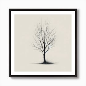 "Celebrating Nature's Resilience: Standing Strong Through Life's Seasons"  "Celebrating Nature's Resilience: Standing Strong Through Life's Seasons" captures the enduring spirit of a leafless tree, symbolizing the strength to stand firm through life's challenges, knowing that the next season of growth and flourishing is just around the corner. This minimalist piece celebrates the tree's ability to weather adversity and emerge even more vibrant and alive when spring returns.  This artwork is a powerful reminder of the resilience found in nature and within ourselves, making it a motivating addition to any space. It encourages viewers to embrace life's seasons, knowing that each phase brings its own unique beauty and opportunities for growth. Poster