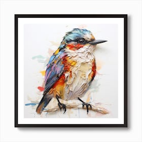 Paper Kingfisher Art Print