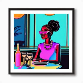 Dining out Art Print