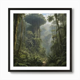 Jungle Art Print Paintings Póster