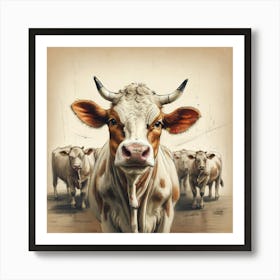 Cow!! 5 Art Print