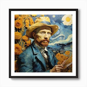 Van Gogh Sunflowers Art Print