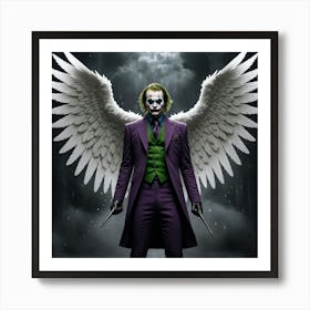 Joker With Wings 3 Art Print