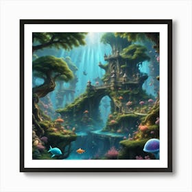 Underwater Fantasy Art Print