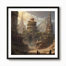 Fantasy City 115 Art Print