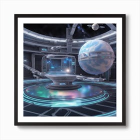 Futuristic Space Station Art Print