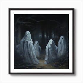 Ghosts In The Woods 1 Art Print