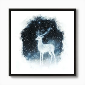 Deer Canvas Print 7 Art Print