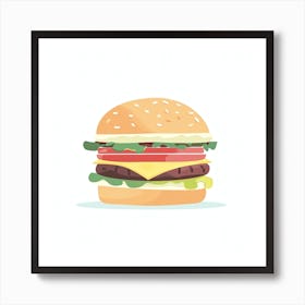 American Burger (24) Art Print