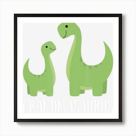 Grandmasaurus Grandma Saurus Dino Dinosaur Art Print