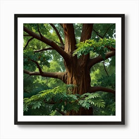 Tree In The Forest Art Print