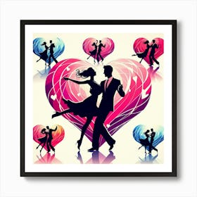 Heart Dancers Art Print