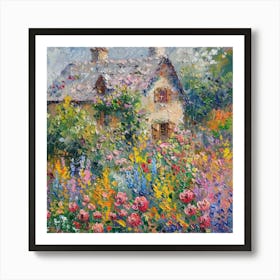 Cottage Dream Garden 2 Art Print