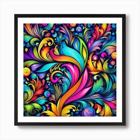 Colorful Abstract Background Art Print