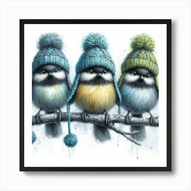 Winter Birds Art Print