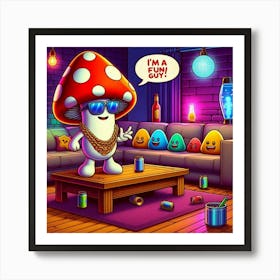 I'M A Fun Mushroom Art Print