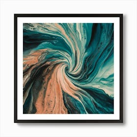 Abstract Swirl Painting Art Print