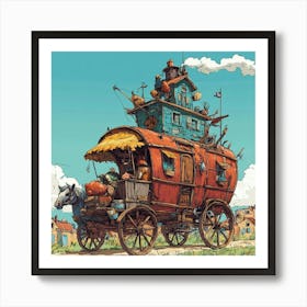 Wagon Fantasy Caravan Poster