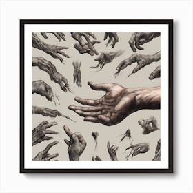 Hands Of The Dead Art Print